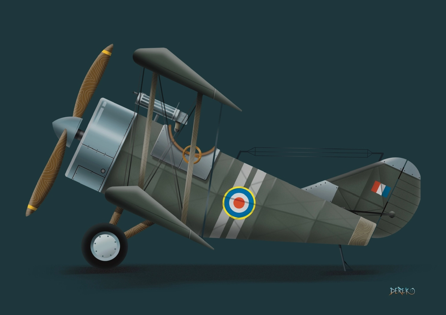 Sopwith-Style RAF Biplane Fighter
