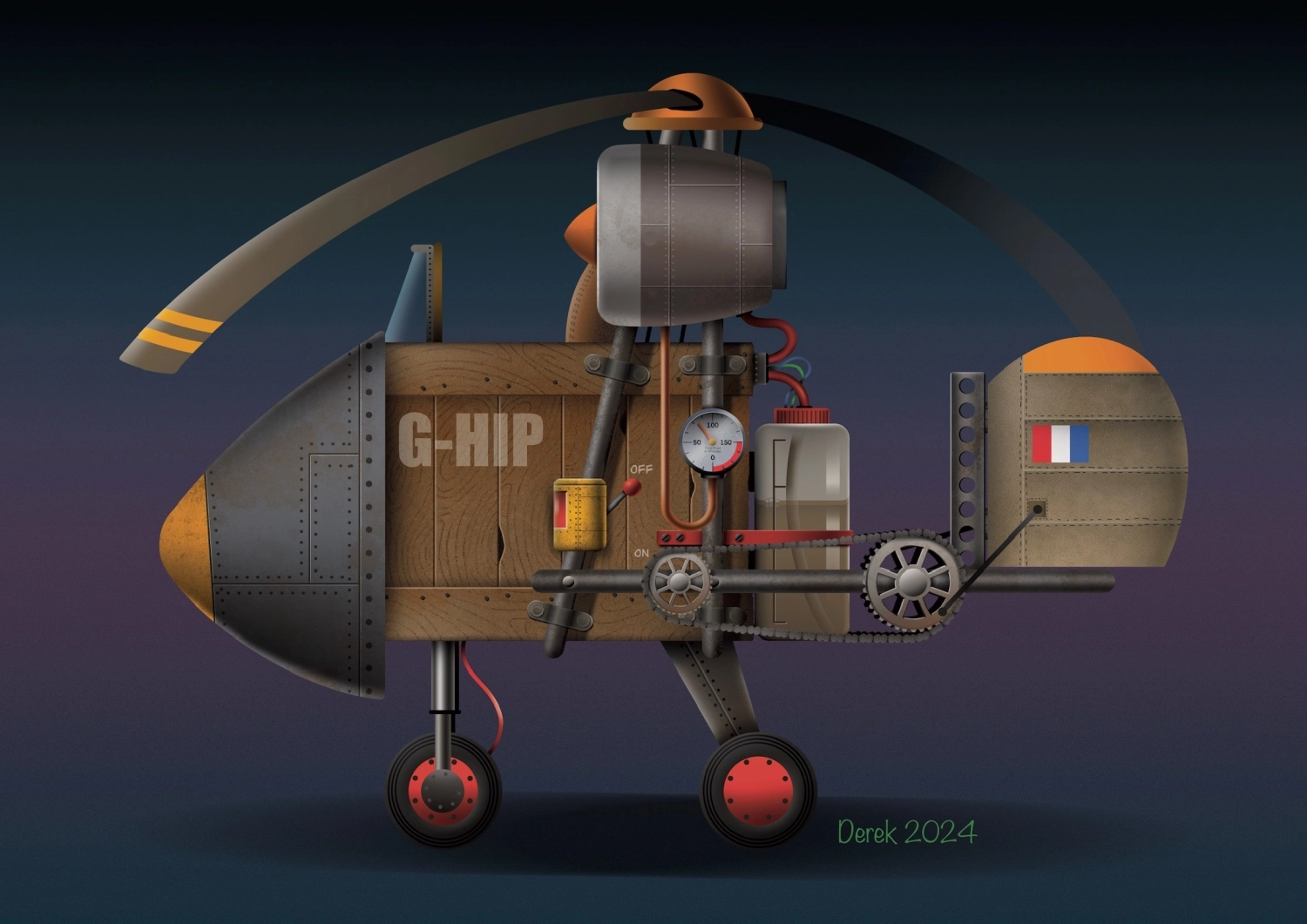 G-HIP, the crate-built helicopter