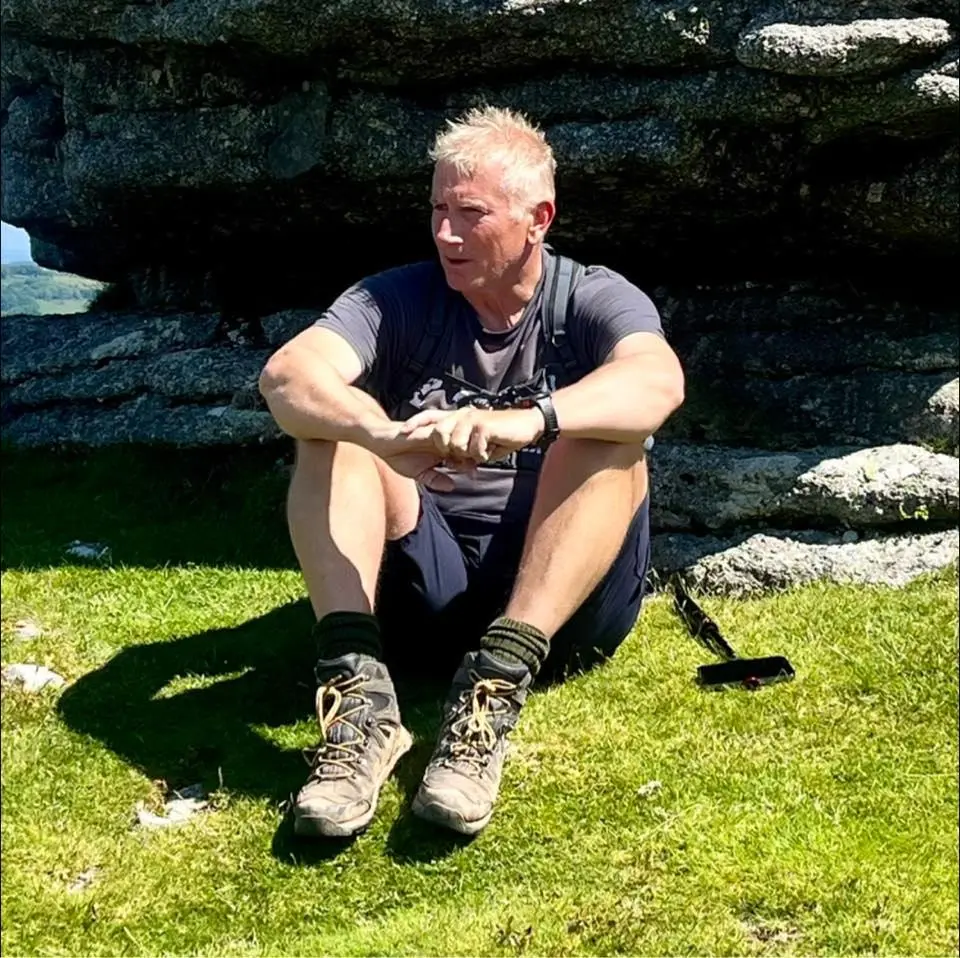 Derek Johnson taking a stroll on Dartmoor
